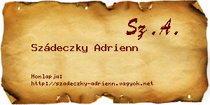 Szádeczky Adrienn névjegykártya