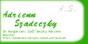 adrienn szadeczky business card